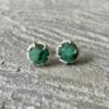 Emerald Hexy Studs