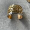 Gold Plated Mesh Cuff Bracelet